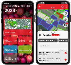 Capture écran app MesParcelles